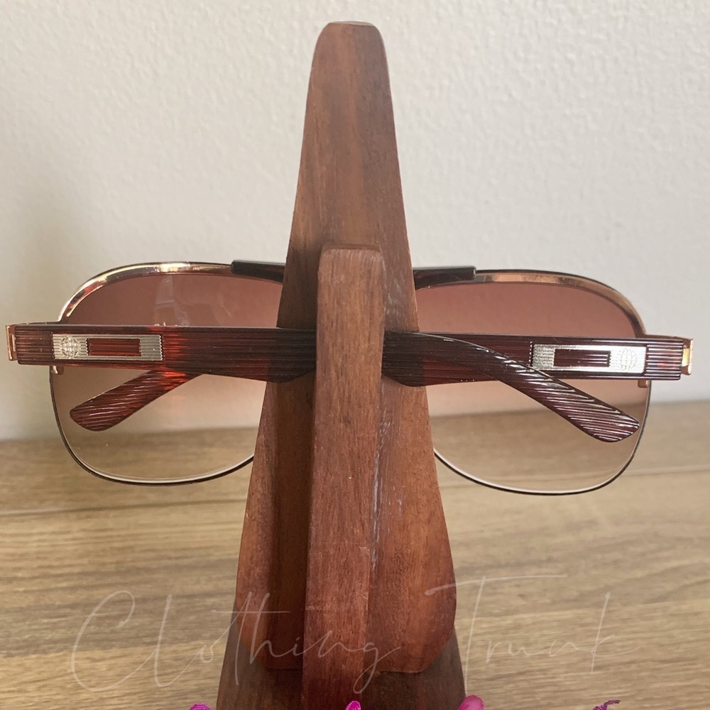 Brown Retro Aviation Pilot Sunglasses - Picture 11 of 12